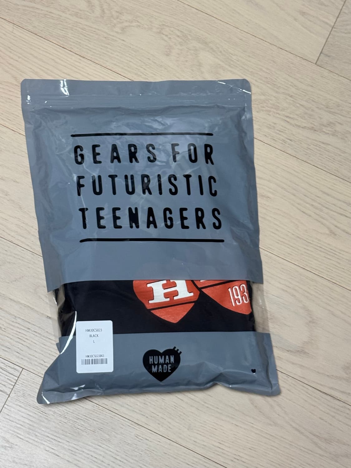 휴먼메이드 그래픽 롱슬리브 티셔츠 블랙 상품이미지2