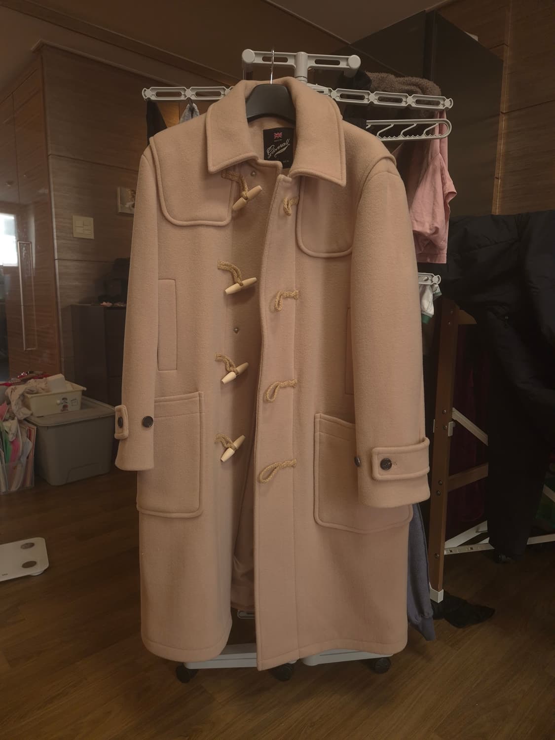 글로버올x SPAO 떡볶이 더플코트 베이지색 105 상품이미지1