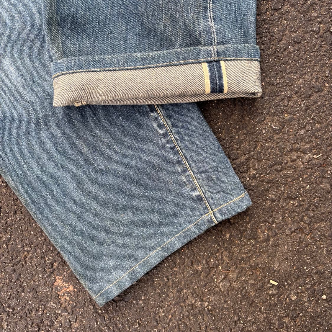 일본 리 1101 유니온 메이드 셀비지 데님 팬츠 상품이미지9