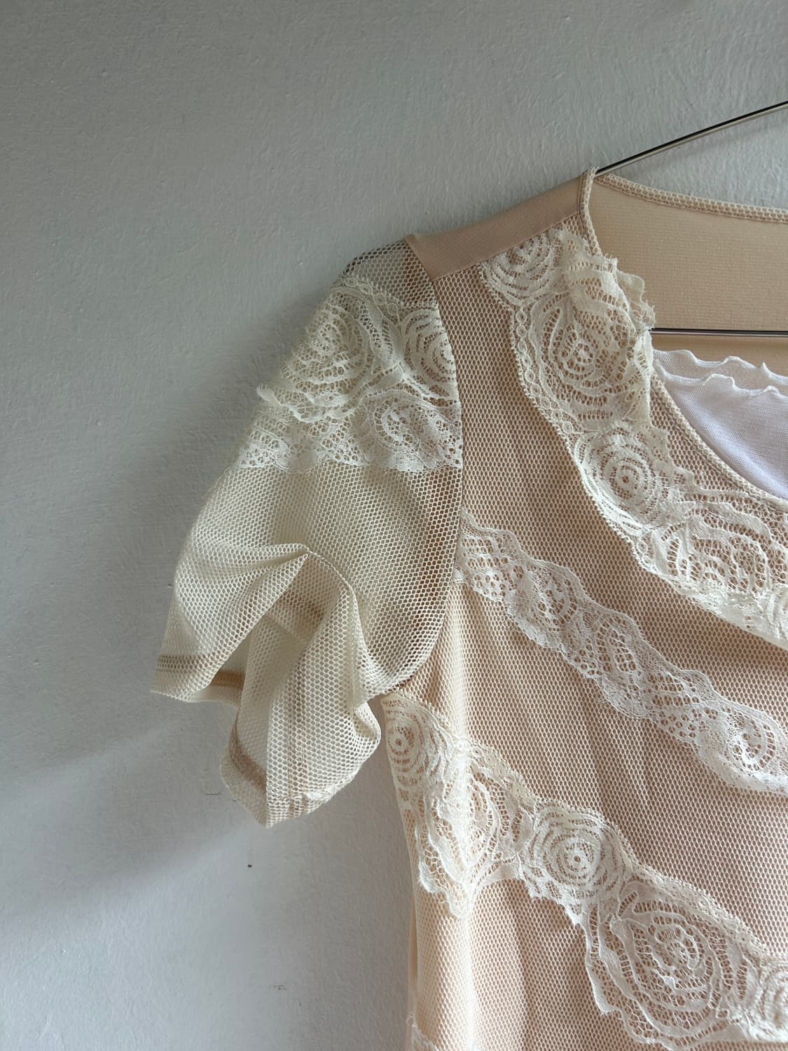 살구 장미 원피스 상품이미지2