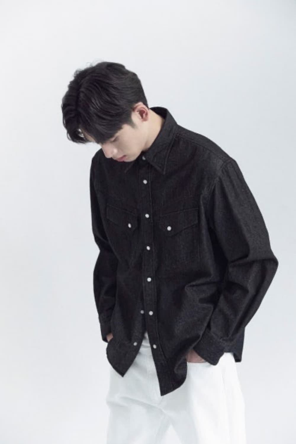 홈그로운서플라이(HGS) 데님 셔츠, S 상품이미지4