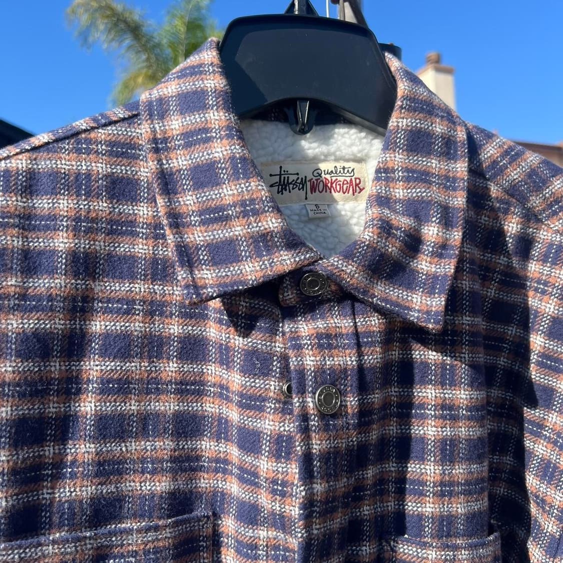 스투시 쉐르파 라인드 플레이드 셔츠 상품이미지3