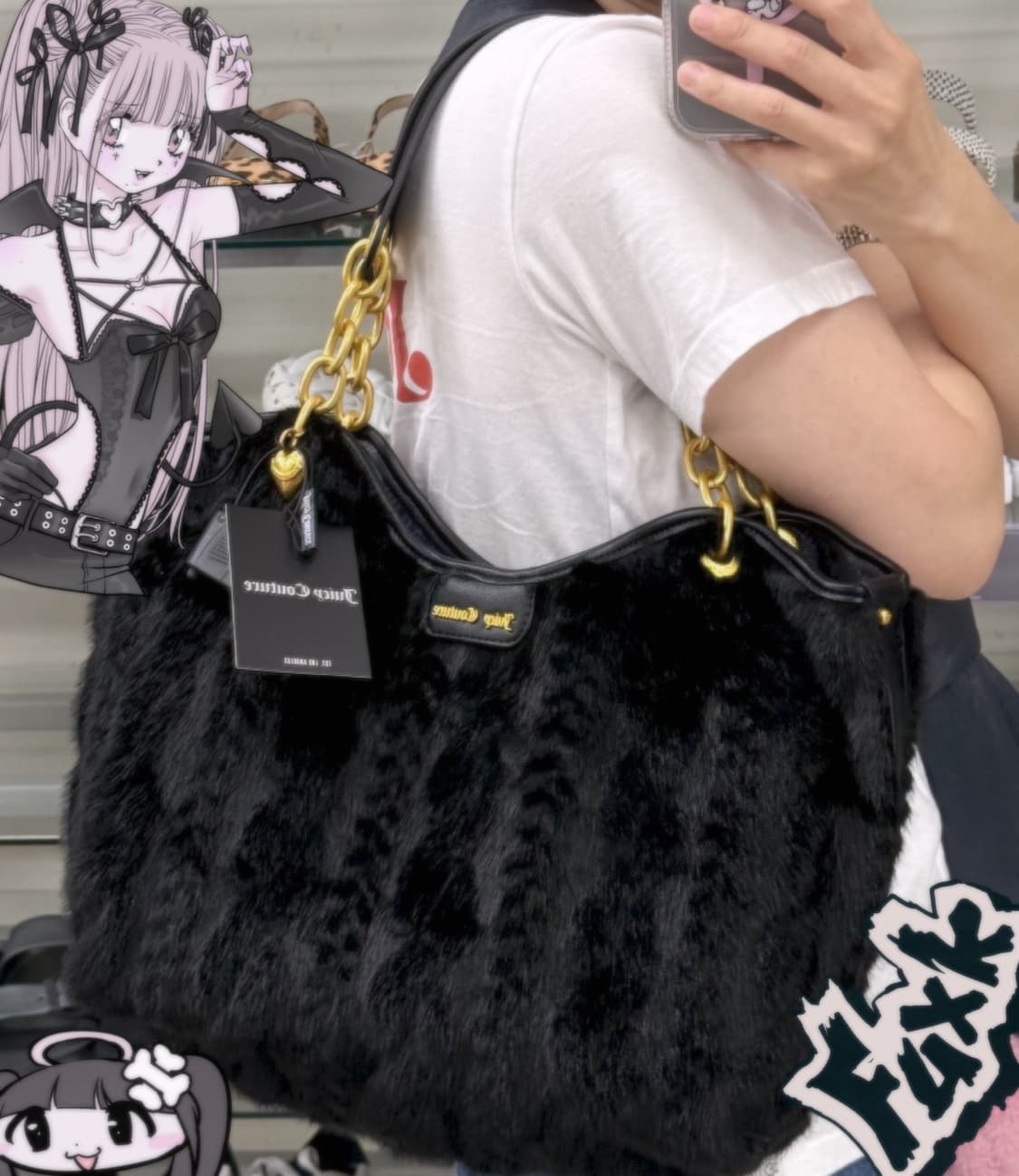 [수능기념할인] 대대장 쥬시꾸뛰르 밍크 벨벳 숄더백  상품이미지1