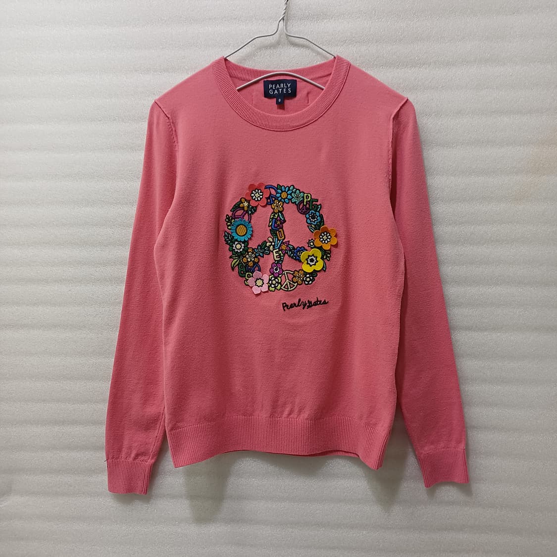 파리게이츠 골프 봄 가을 라운드 니트 여성 XS 핑크 사랑봉봉 상품이미지1