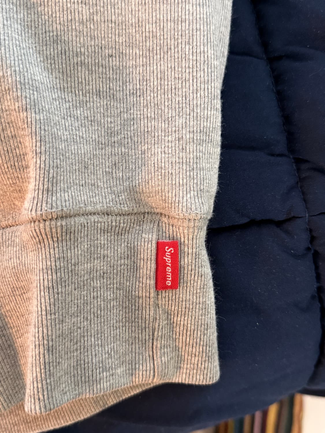 [XL] 슈프림 바시티 후드 스웻셔츠 헤더 그레이 상품이미지4