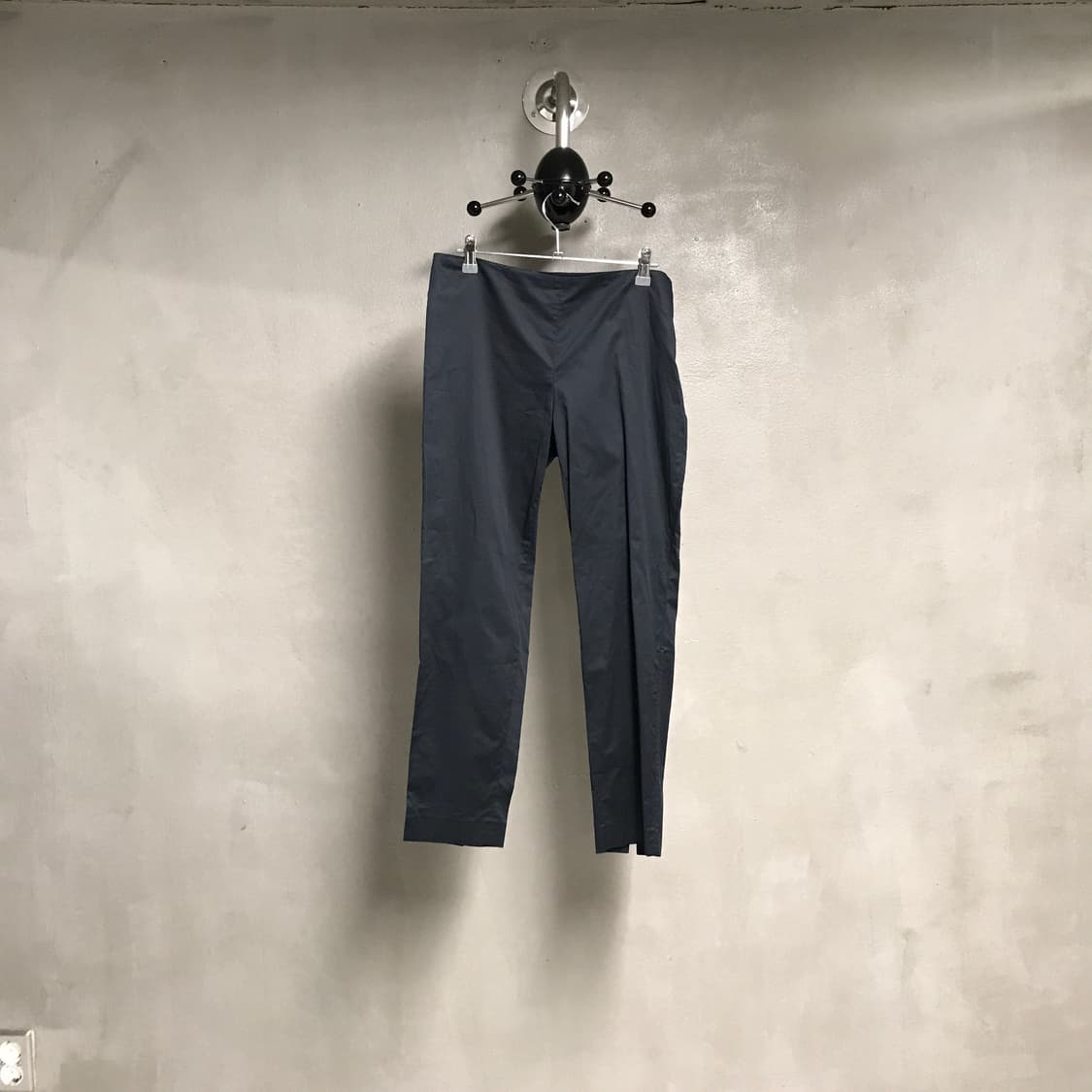 질샌더 네이비 코튼 팬츠 38 상품이미지1