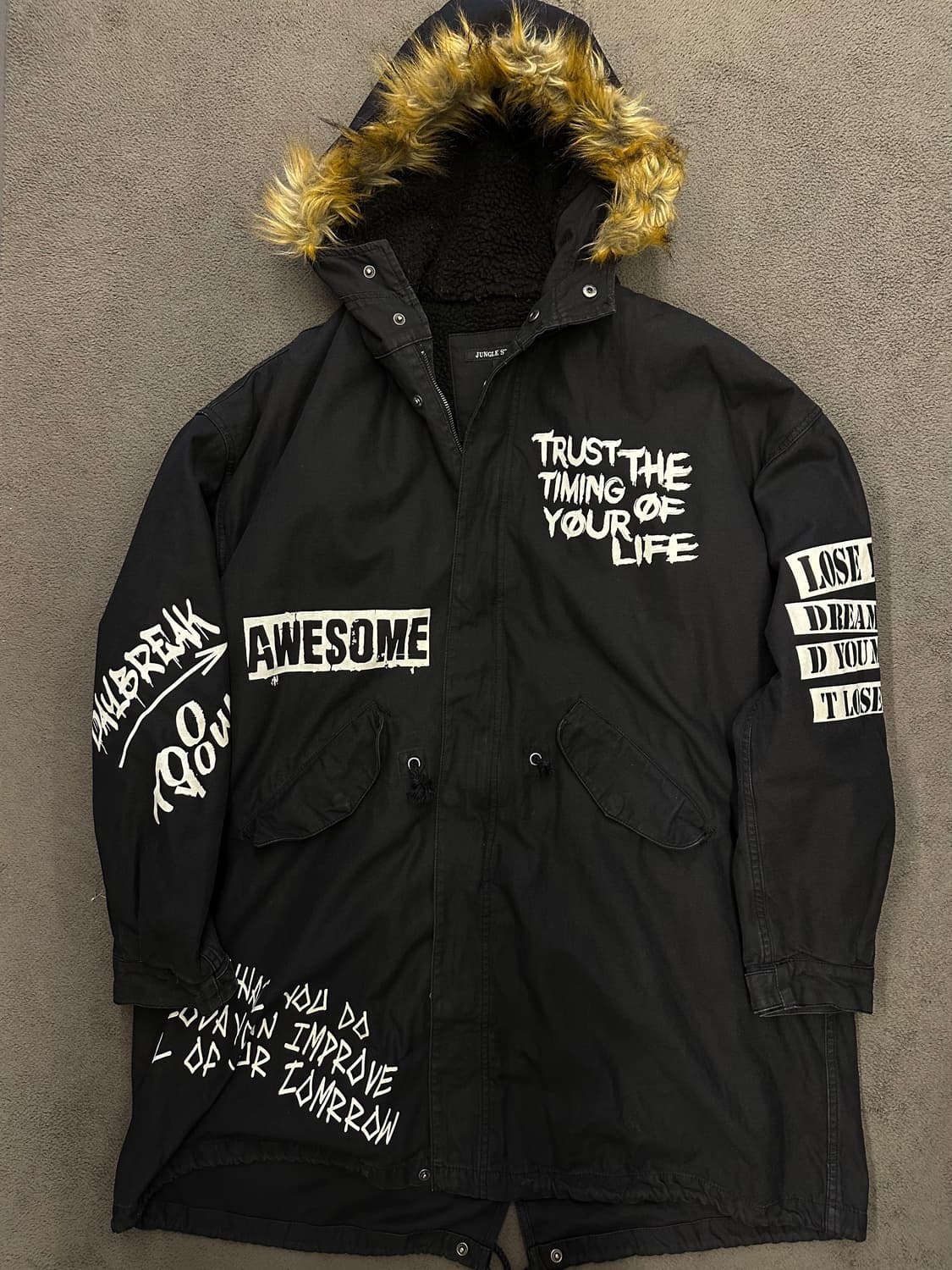 정글스톰 JP 빈티지 피쉬테일 개파카 자켓 유니크  상품이미지1