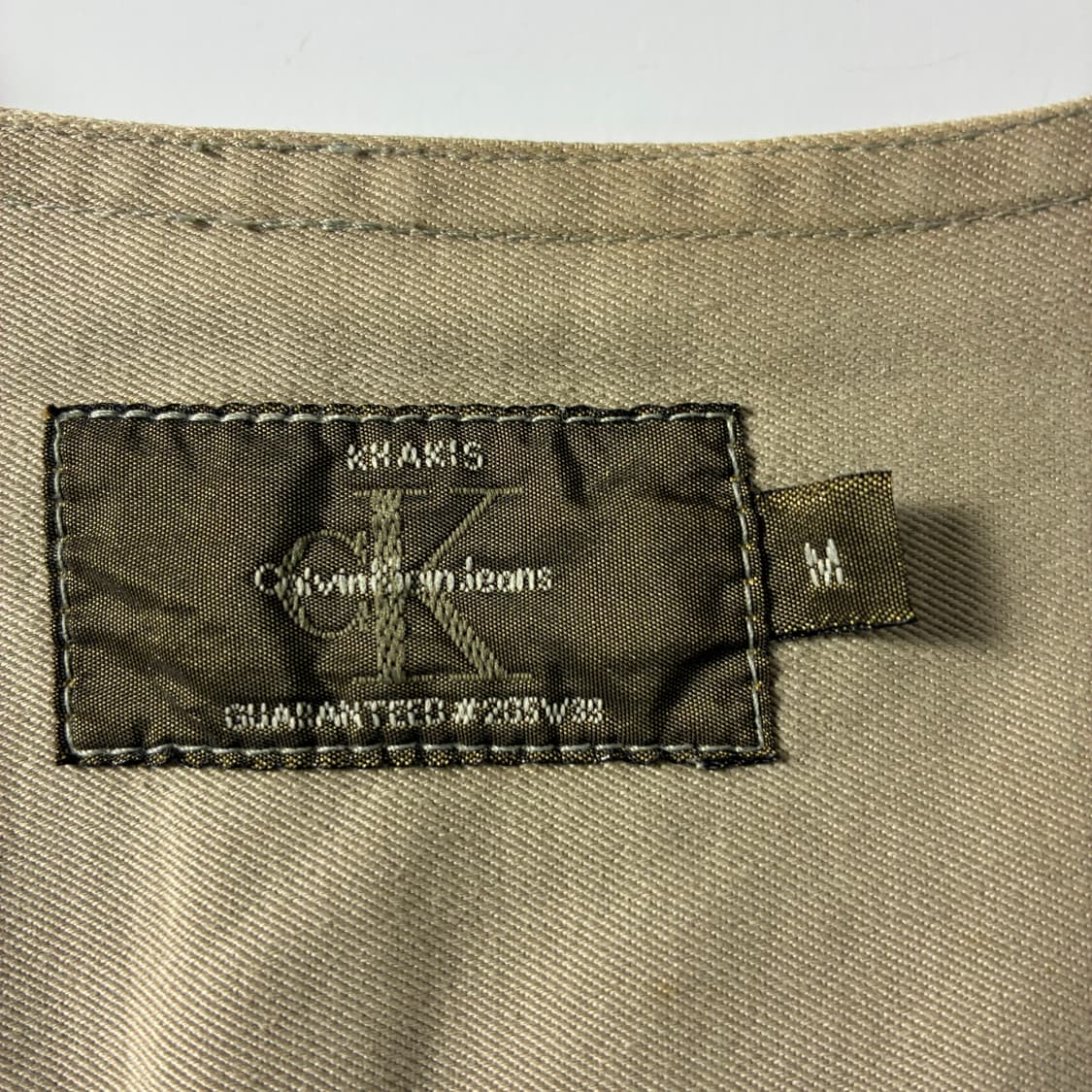 Calvin klein  캘빈 클라인 코튼 베이지 워크 베스트  상품이미지5