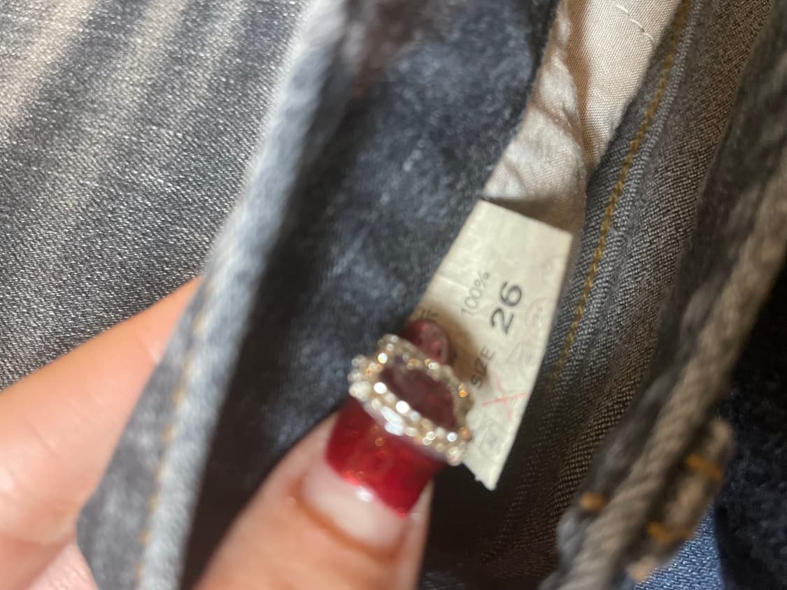 오네갸루 호피 부츠컷 데님팬츠 상품이미지4