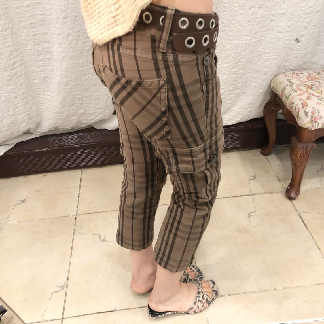 Burberry blue label check capri 상품이미지5