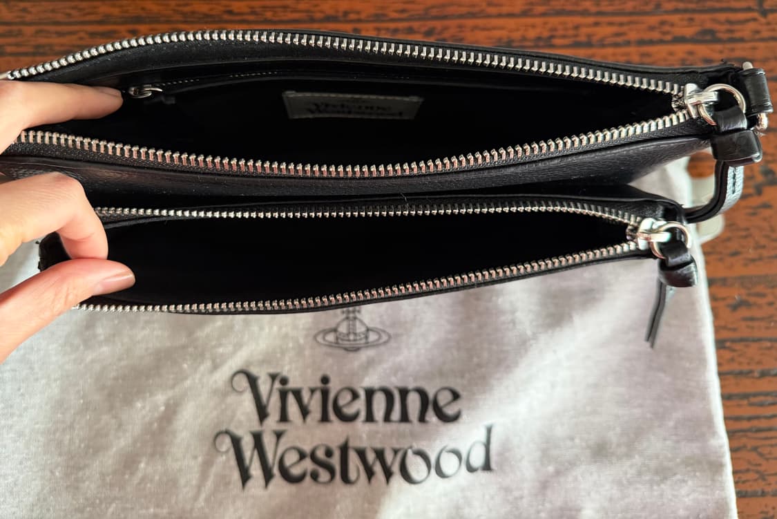 비비안웨스트우드 페니 더블 파우치 크로스백 더스트백 정품 증명서 포함 상품이미지4