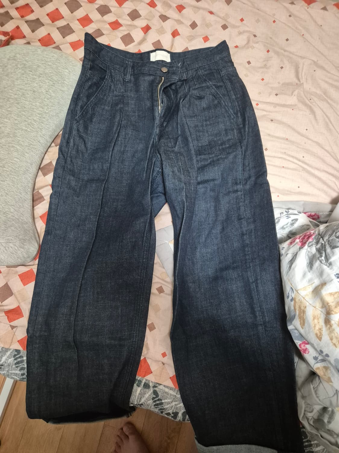 포트너스 투턱 스트레이트 데님 인디고 m 상품이미지1