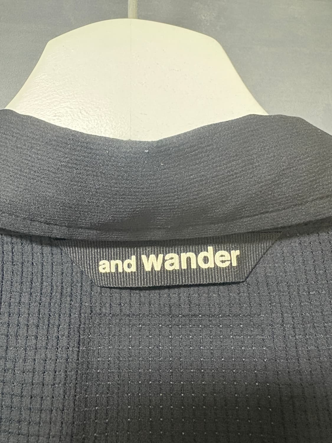 앤드원더 and wander tech 셔츠 블랙 상품이미지5