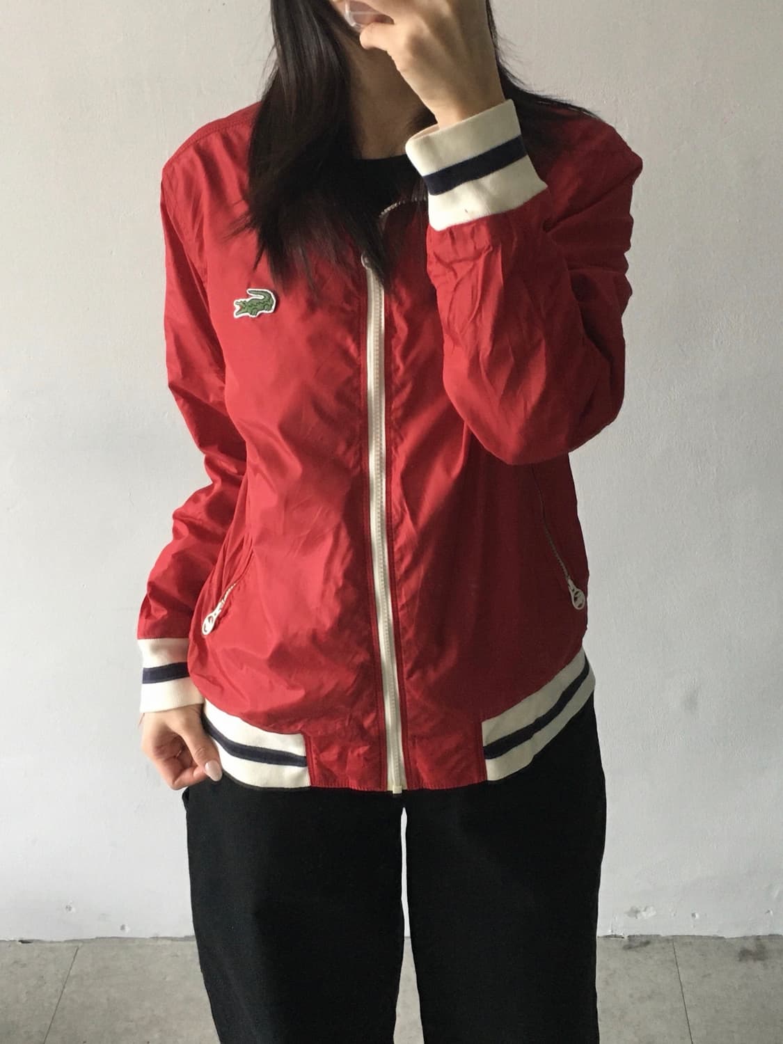 라코스테 로고 바람막이 상품이미지1