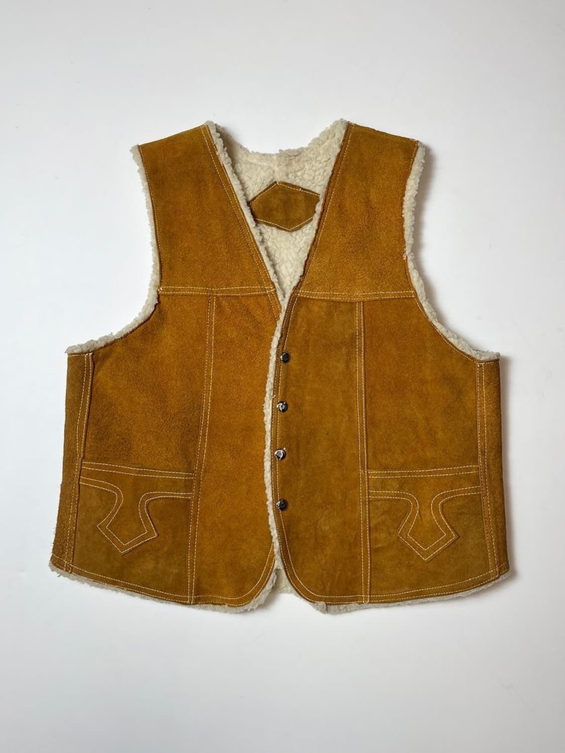 Selected 90's 핸드번드로잉 스웨이드 웨스턴 베스트 PN8762 상품이미지1