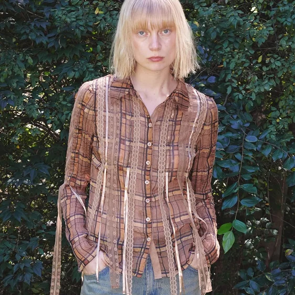 더오픈프로덕트open yy 체크 셔츠 상품이미지2