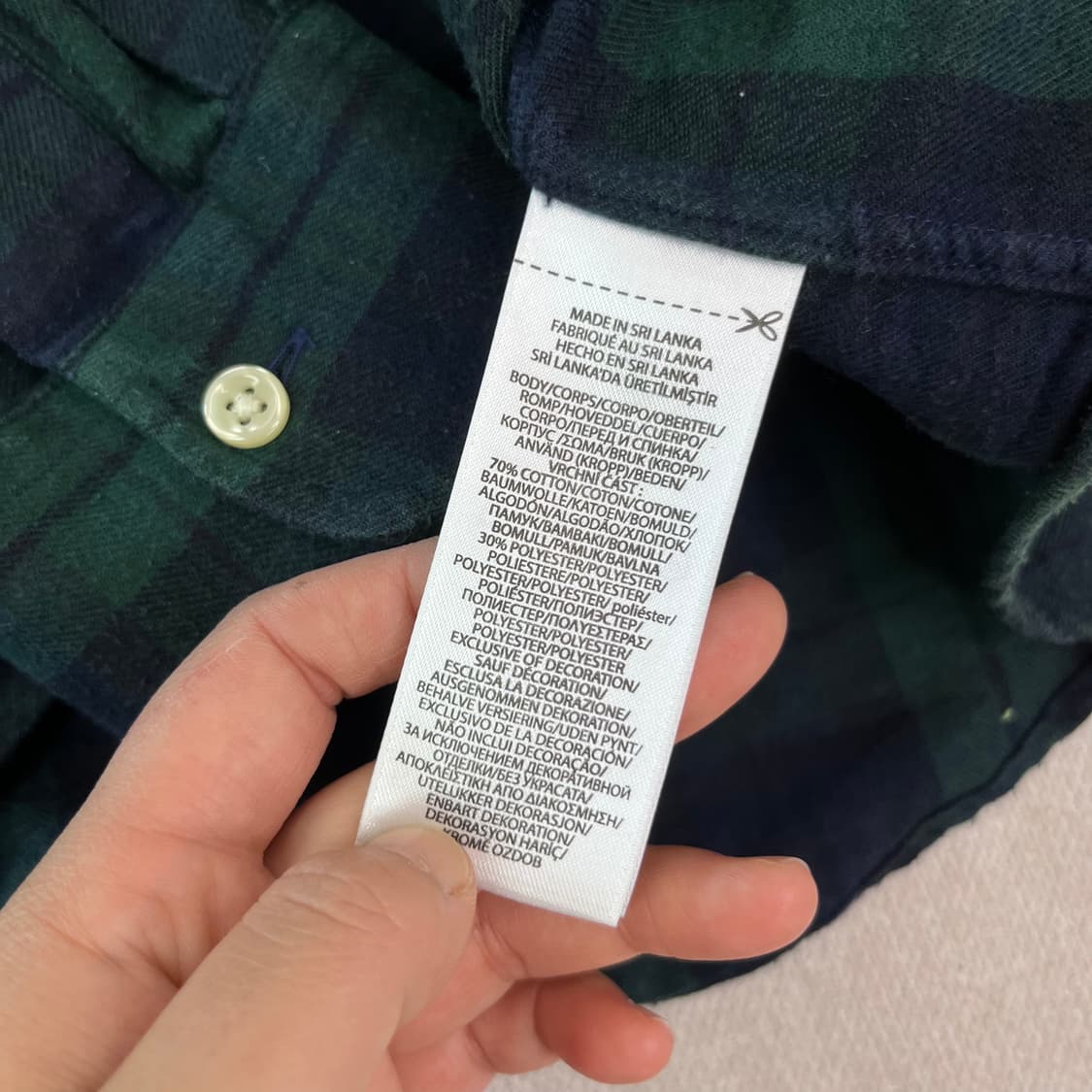 100 폴로 랄프로렌 빅포니 코튼 체크셔츠 상품이미지5