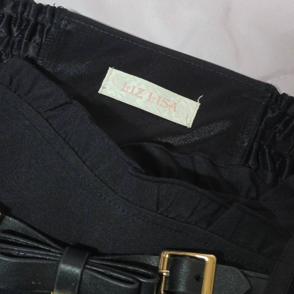 리즈리사 2연벨 스커트 양산형지뢰계 상품이미지3