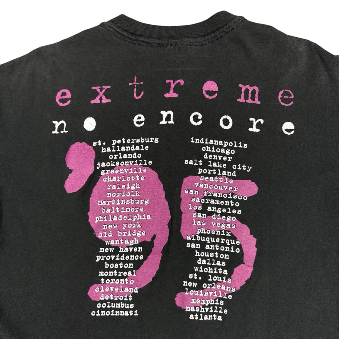 빈티지 90s 익스트림 Extreme 'No Encore' 투어 티셔츠 상품이미지6