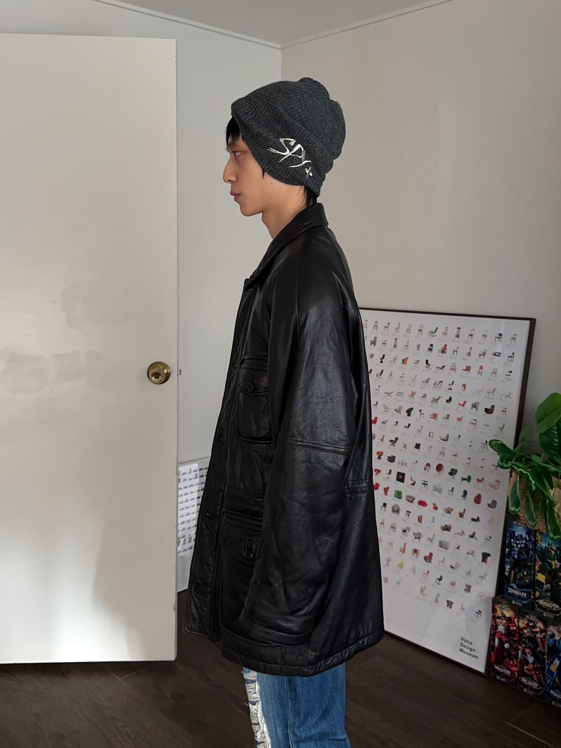 Polo Club 오버 레더 사파리 자켓 상품이미지4