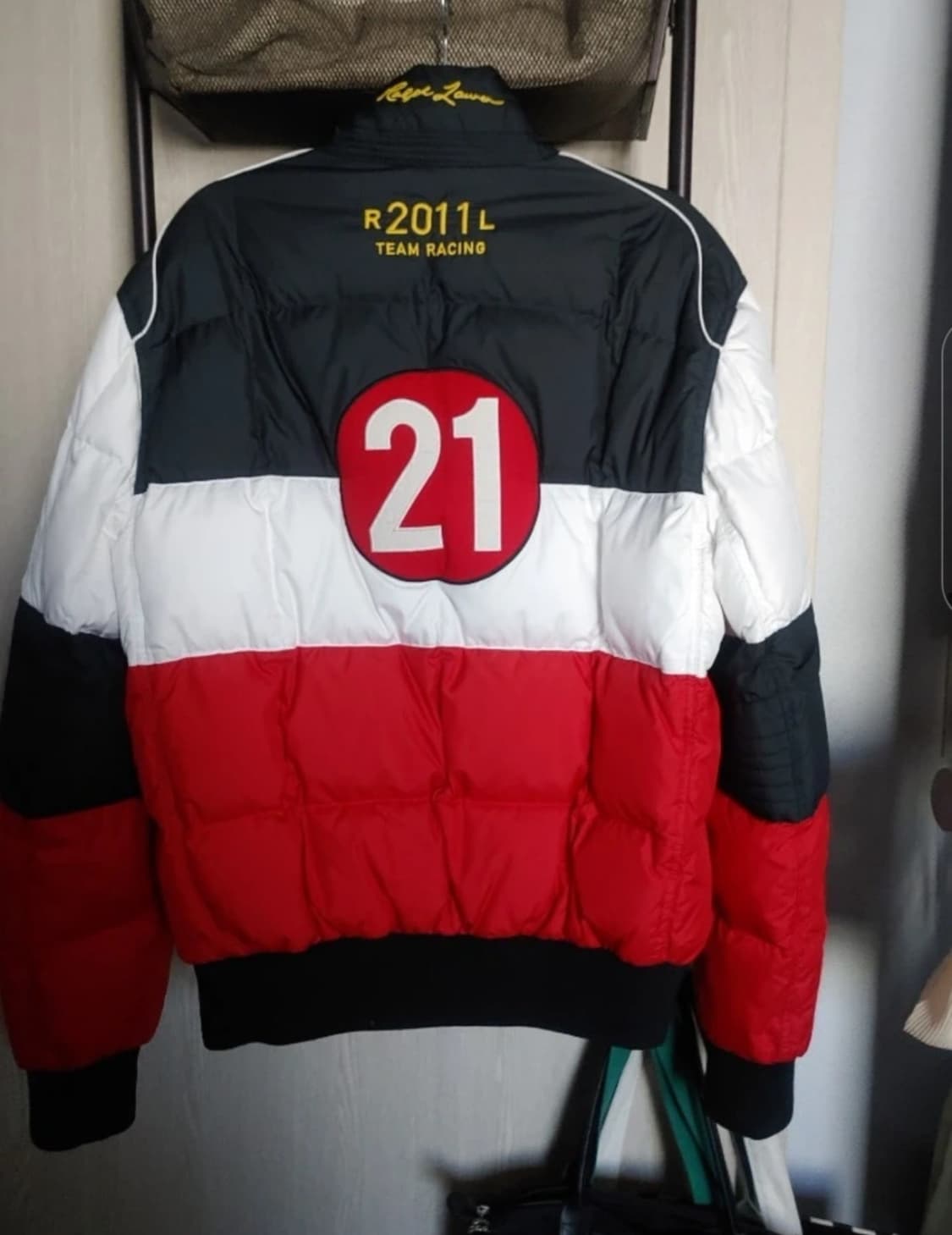 정품 폴로 빅포니 레이싱 패딩 M 상품이미지3