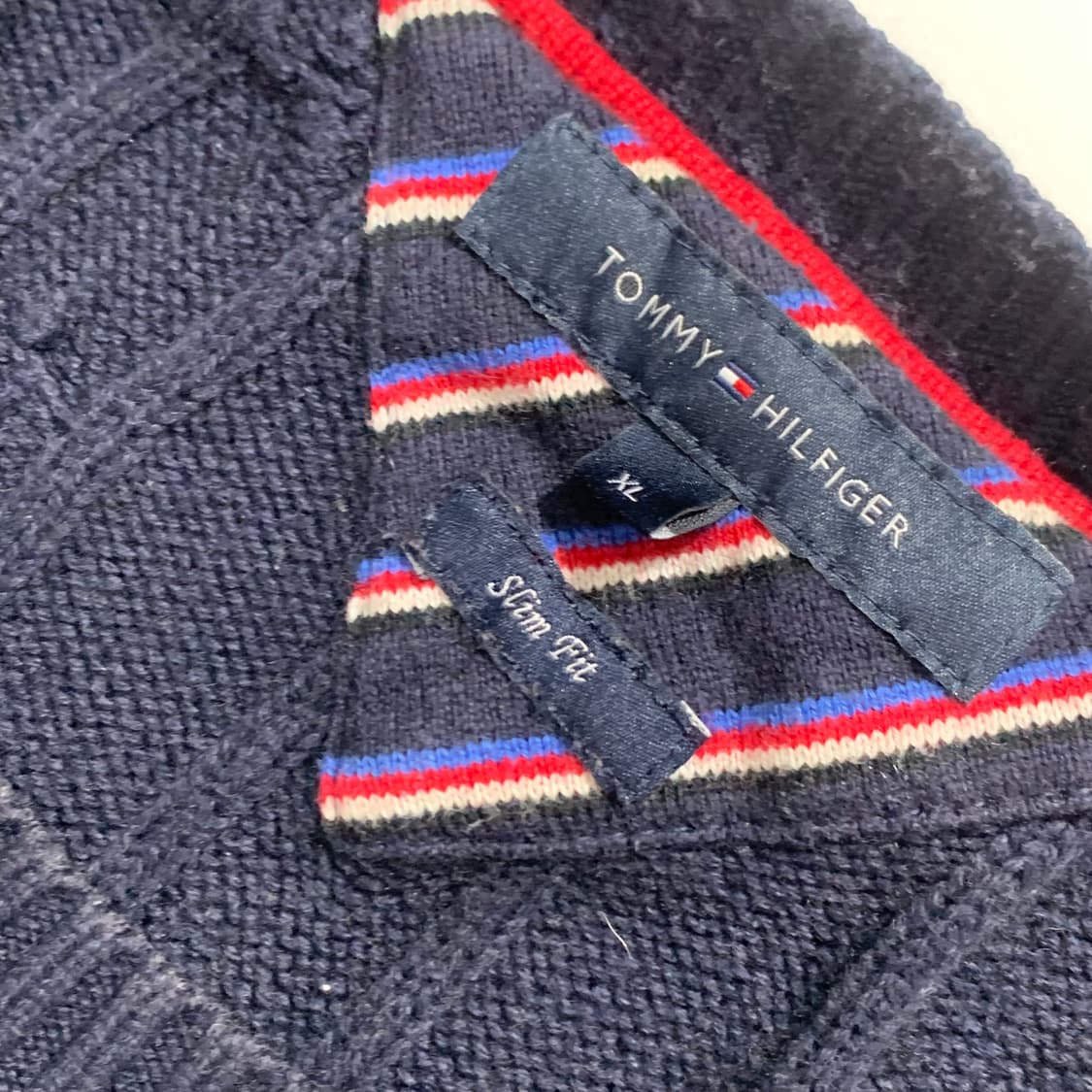 타미힐피거 네이비 케이블 니트   상품이미지3