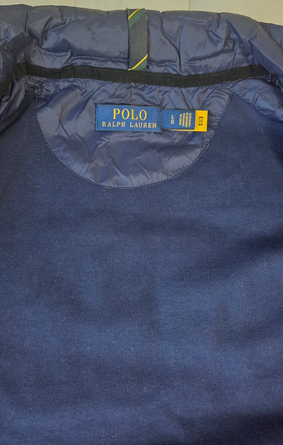 폴로랄프로렌 하이브리드 더블니트 패딩 자켓 L 상품이미지6