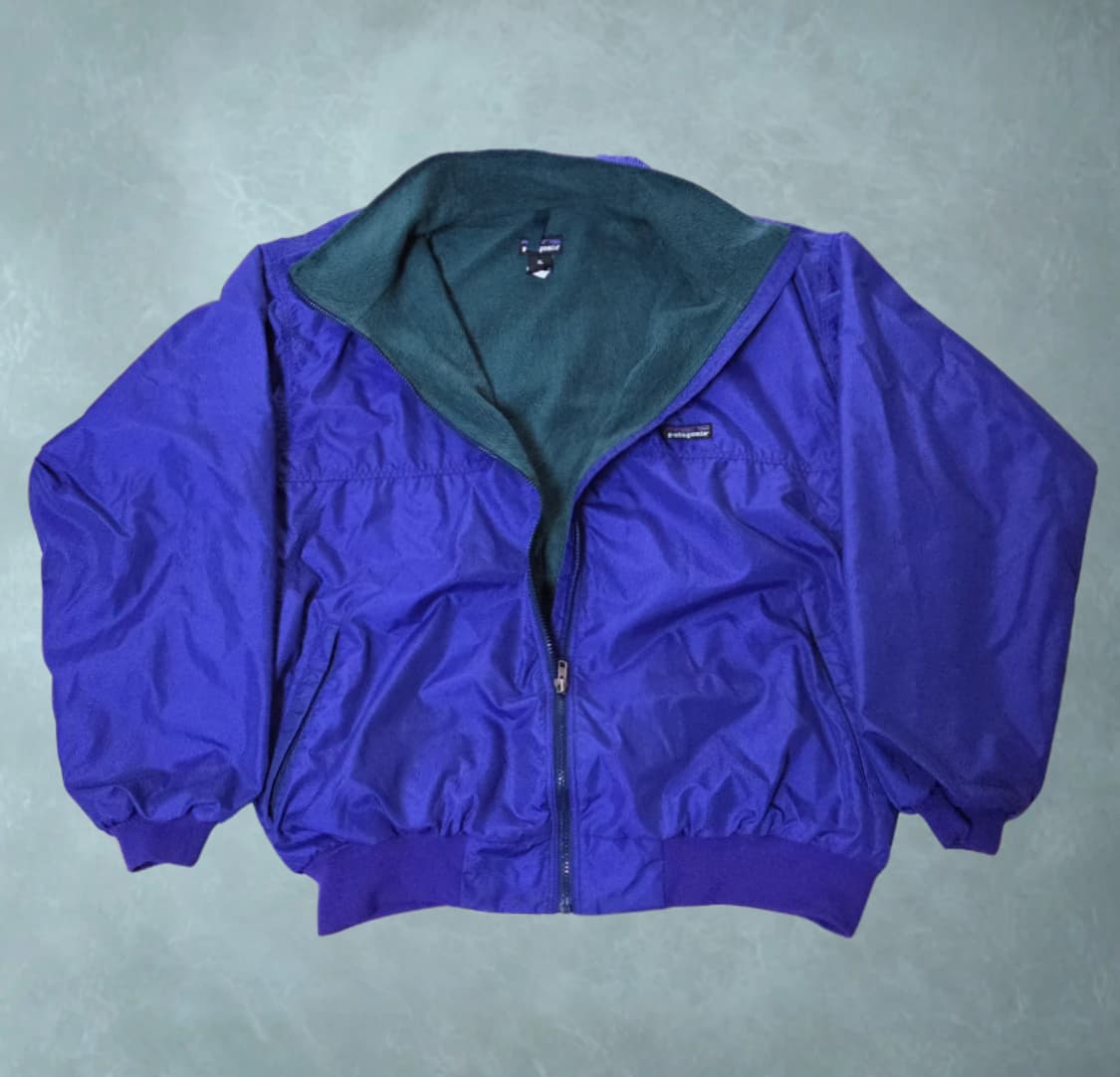 (XL)파타고니아 노스노우 90s 블루퍼플 나일론 신칠라 봄버 자켓 상품이미지1