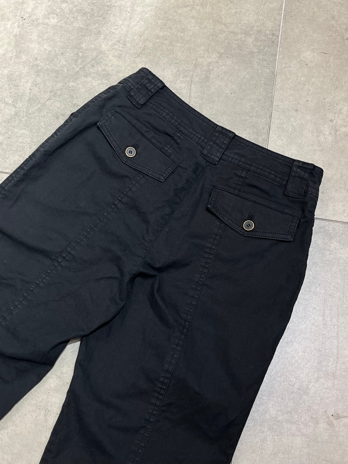 일본 빈티지 락펑크 락시크 포켓 부츠컷 코튼 블랙 팬츠 상품이미지9