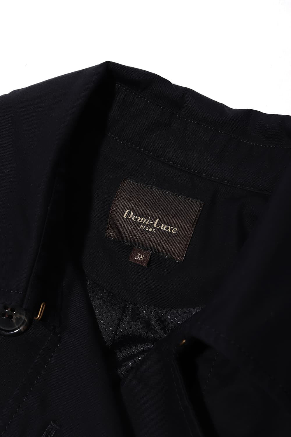 DEMI LUXE BEAMS 다크네이비 코튼 더플 코트 women 38 상품이미지4