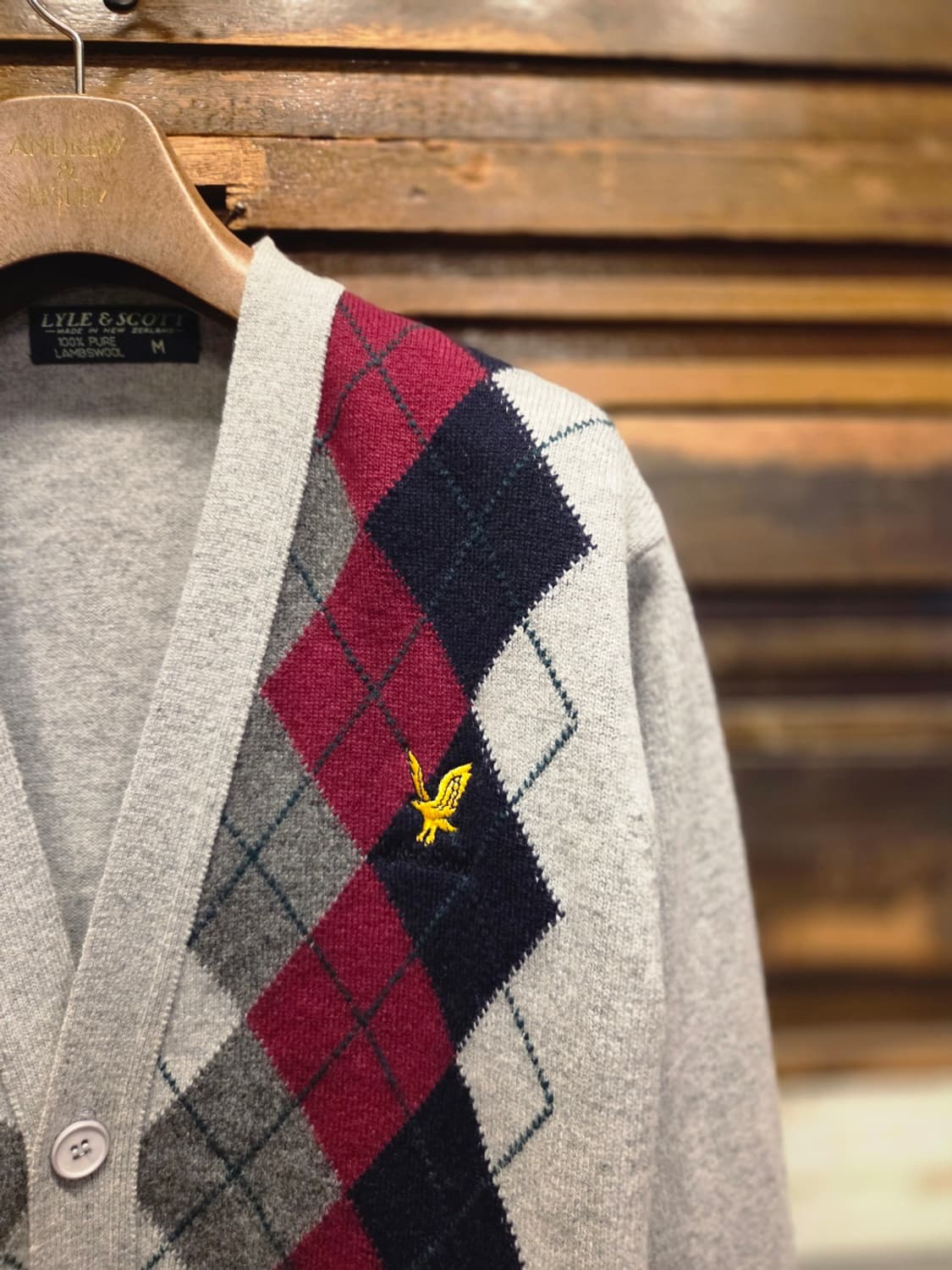 라일앤스콧 아가일패턴 가디건 상품이미지3