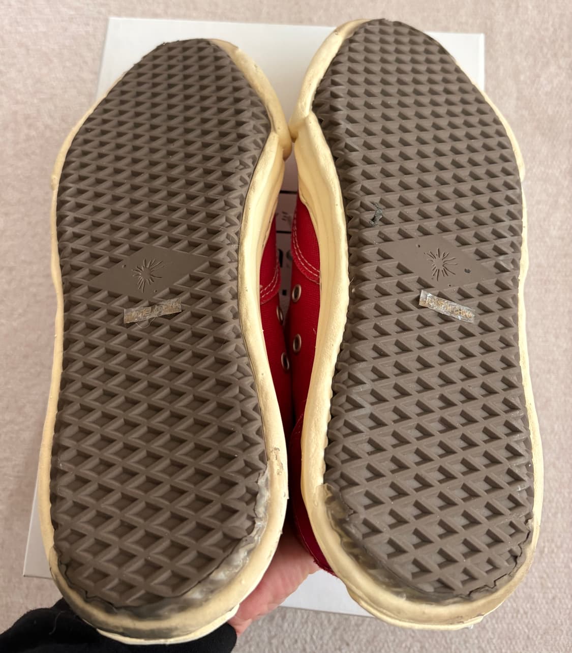 미하라 야스히로 피터슨 캔버스 스니커즈 레드 / 43 상품이미지8