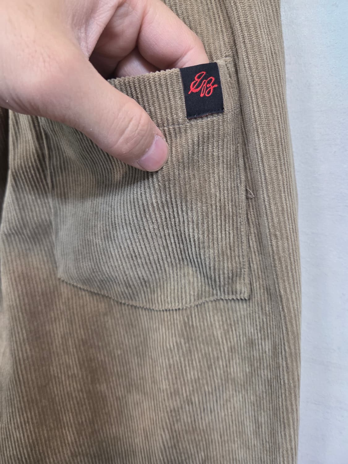 에디바우어 밴딩 코듀로이 테이퍼드 팬츠 xxl 상품이미지3