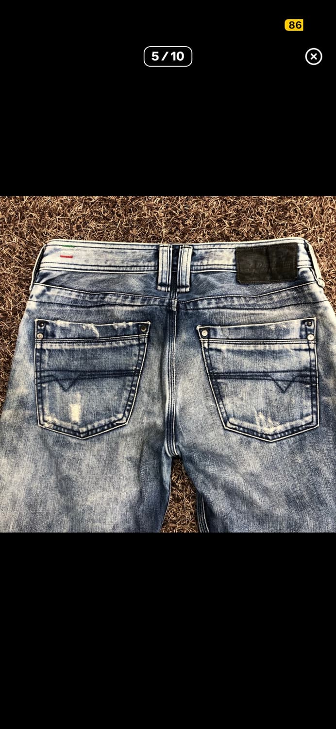 디젤 Timmen 디스 워싱 데님 팬츠 상품이미지5