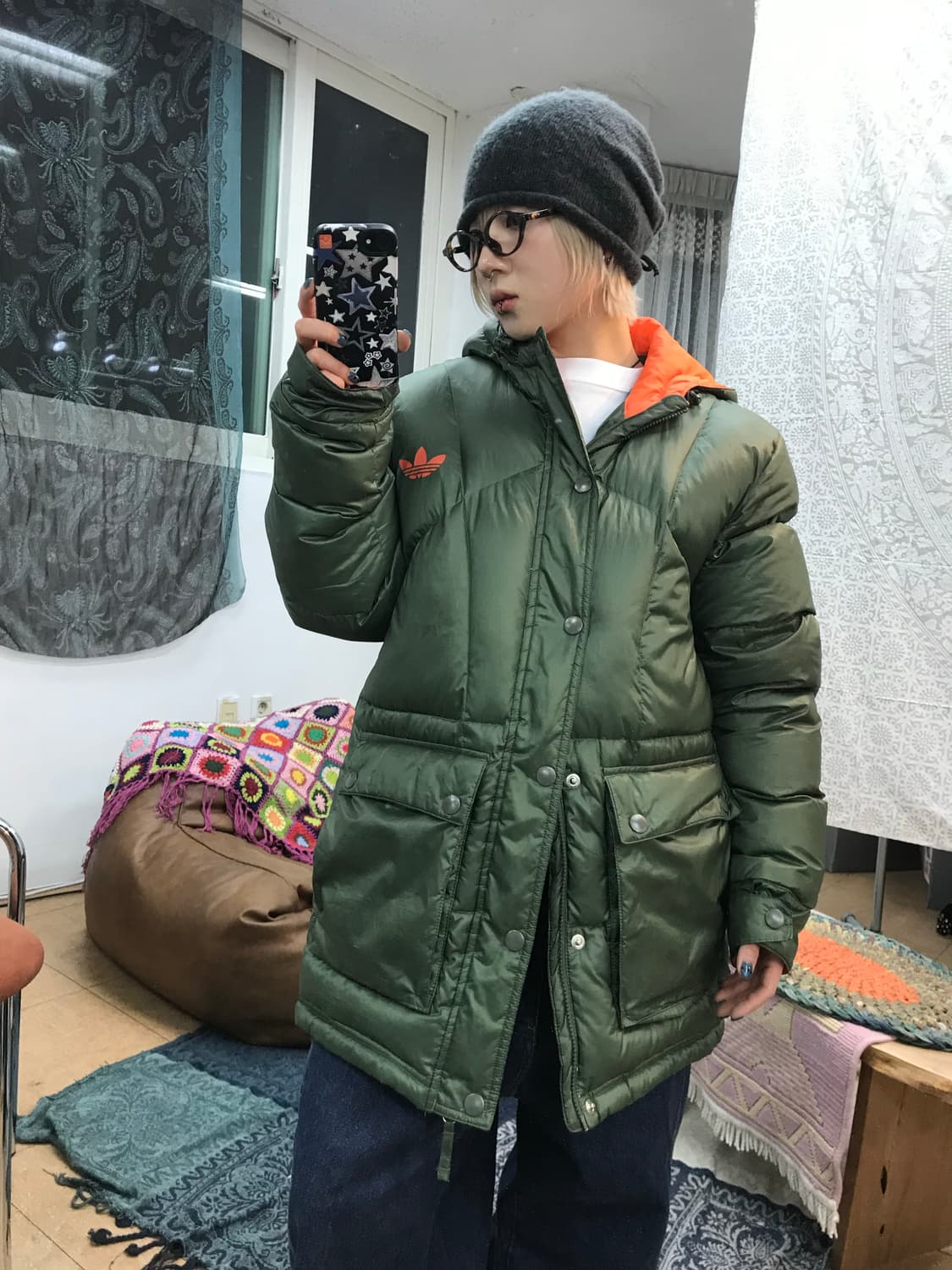 아디다스 덕다운 파이어버드 퀼팅 다운점퍼 패딩  상품이미지2