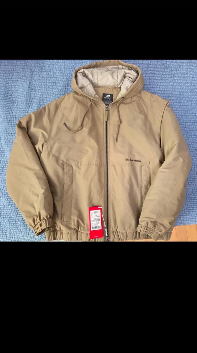뉴발란스 후드 패딩자켓 브라운 L 100 상품이미지6