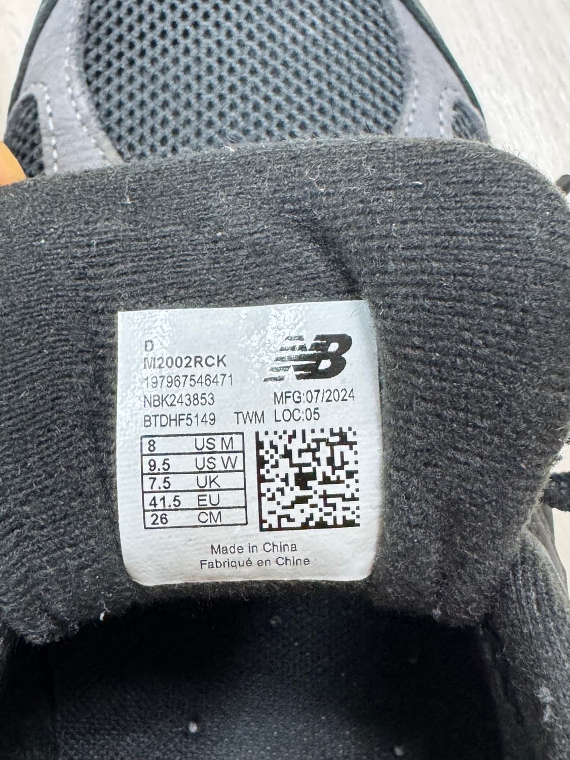 [뉴발란스] M2002RCK 260cm 블랙 상품이미지6