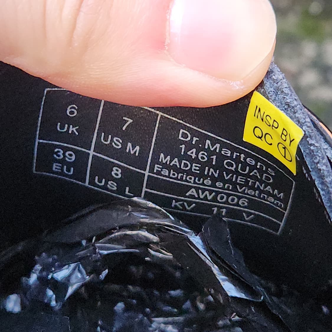 [6UK] 닥터마틴 1461 쿼드 블랙 ( 250~255) 상품이미지6