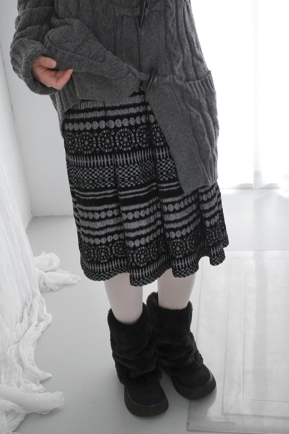nordic pleats skirt  상품이미지5