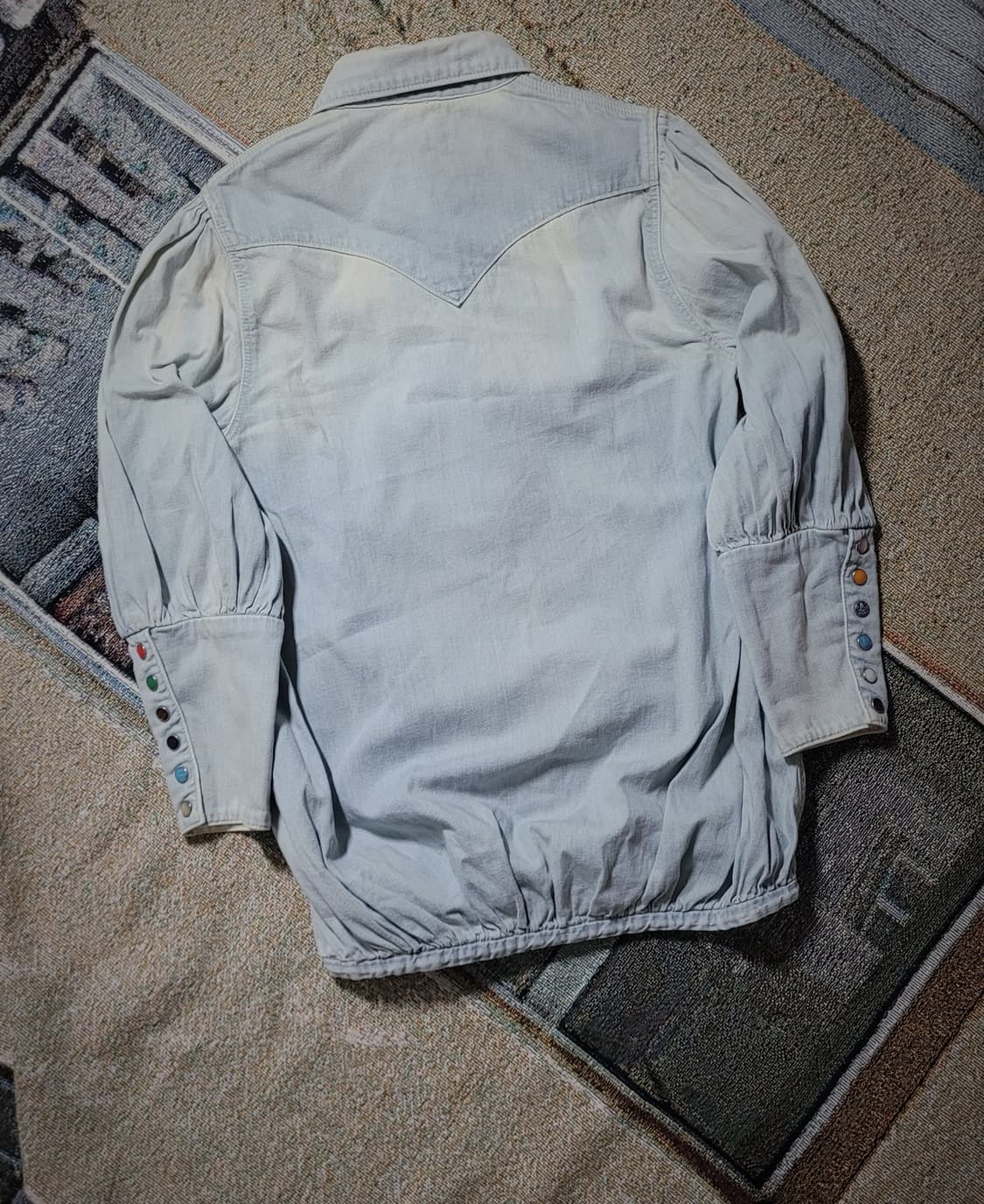 캐피탈 레이디스 웨스턴 데님 셔츠 상품이미지6