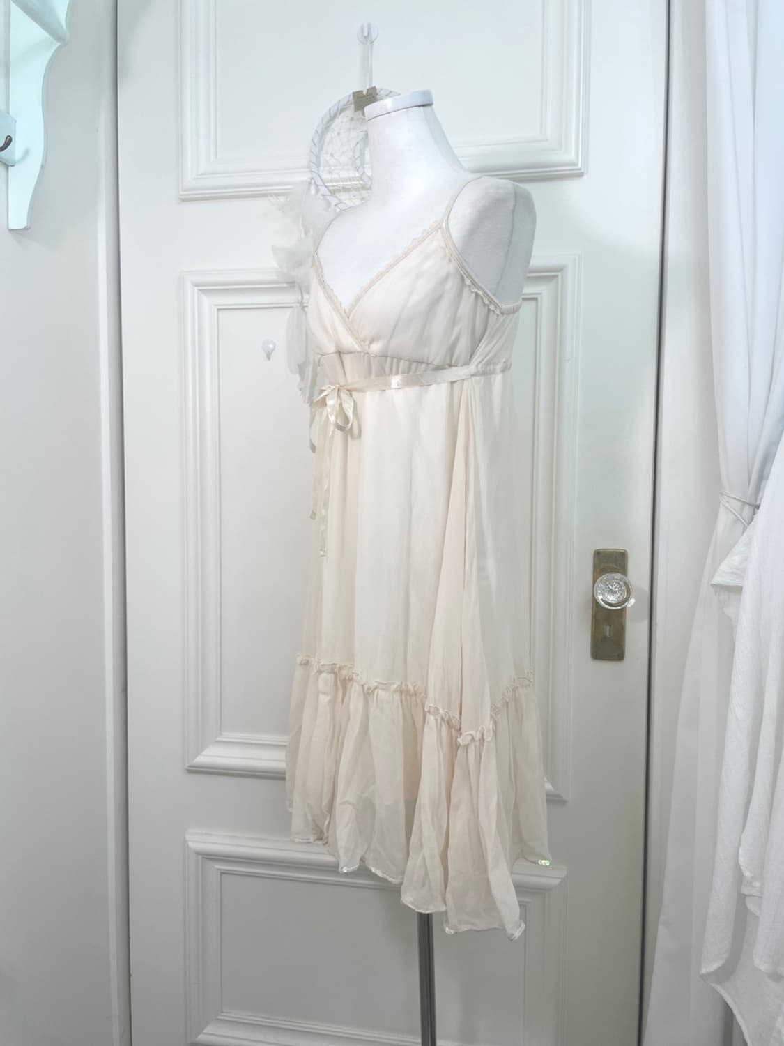 ivory spangle lace bow point summer opc 상품이미지2