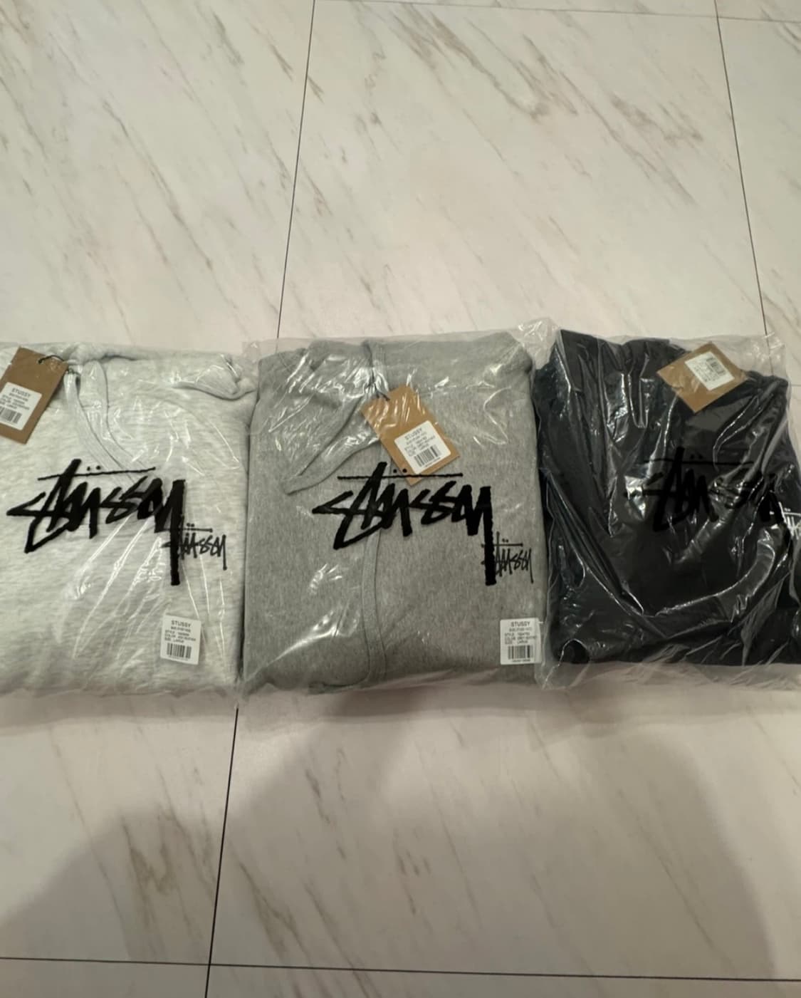 [새상품/정품] 스투시 베이직 기모 후드티 남녀공용 3color 상품이미지2