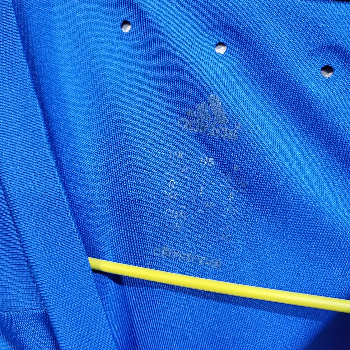 아디다스 기능성 삼선 반팔 티셔츠 블루 상품이미지4