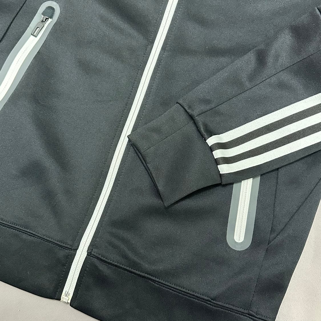 아디다스 블랙 화이트라인 빈티지 져지 100 상품이미지6