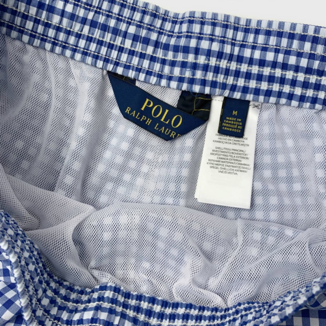 폴로 랄프로렌 스윔팬츠 수영복 반바지 블루체크/멀티포니 상품이미지5