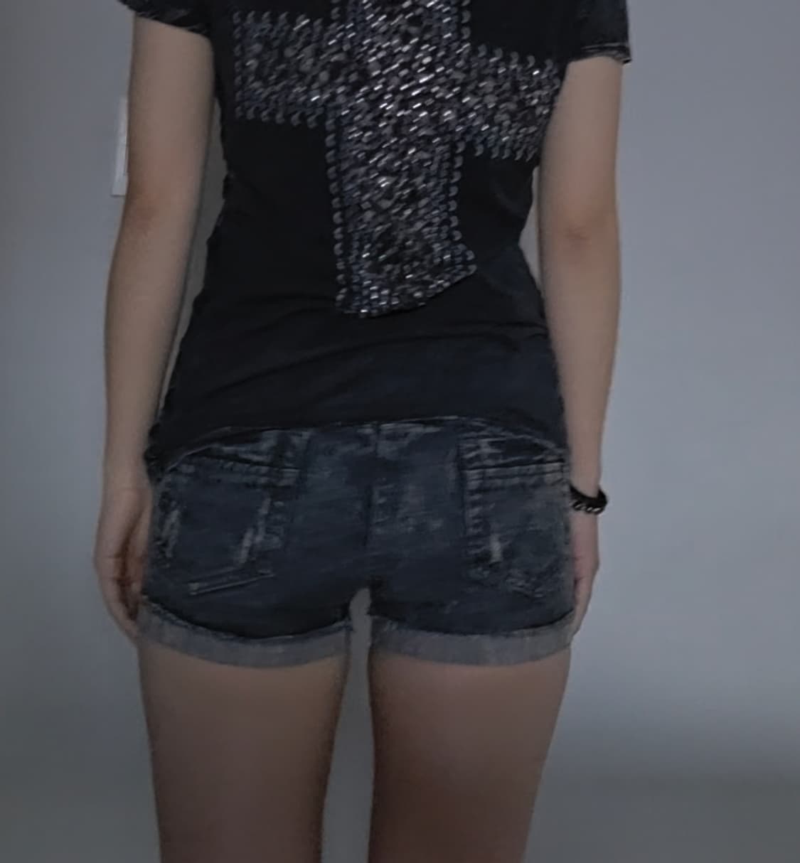 Y2k black 숏팬츠 상품이미지3