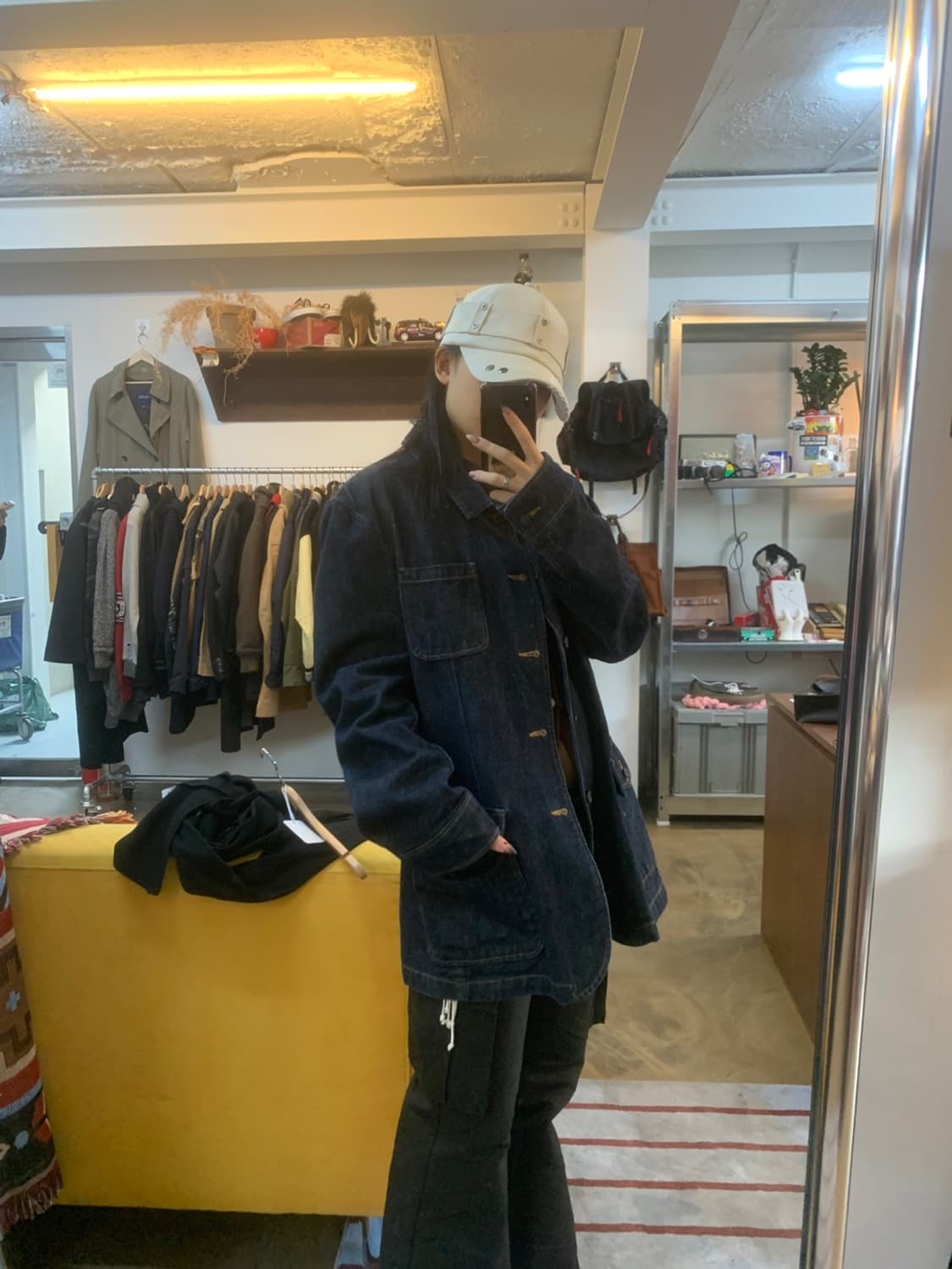 랜드 엔드 데님 초어 자켓 L XL 100 105 상품이미지1