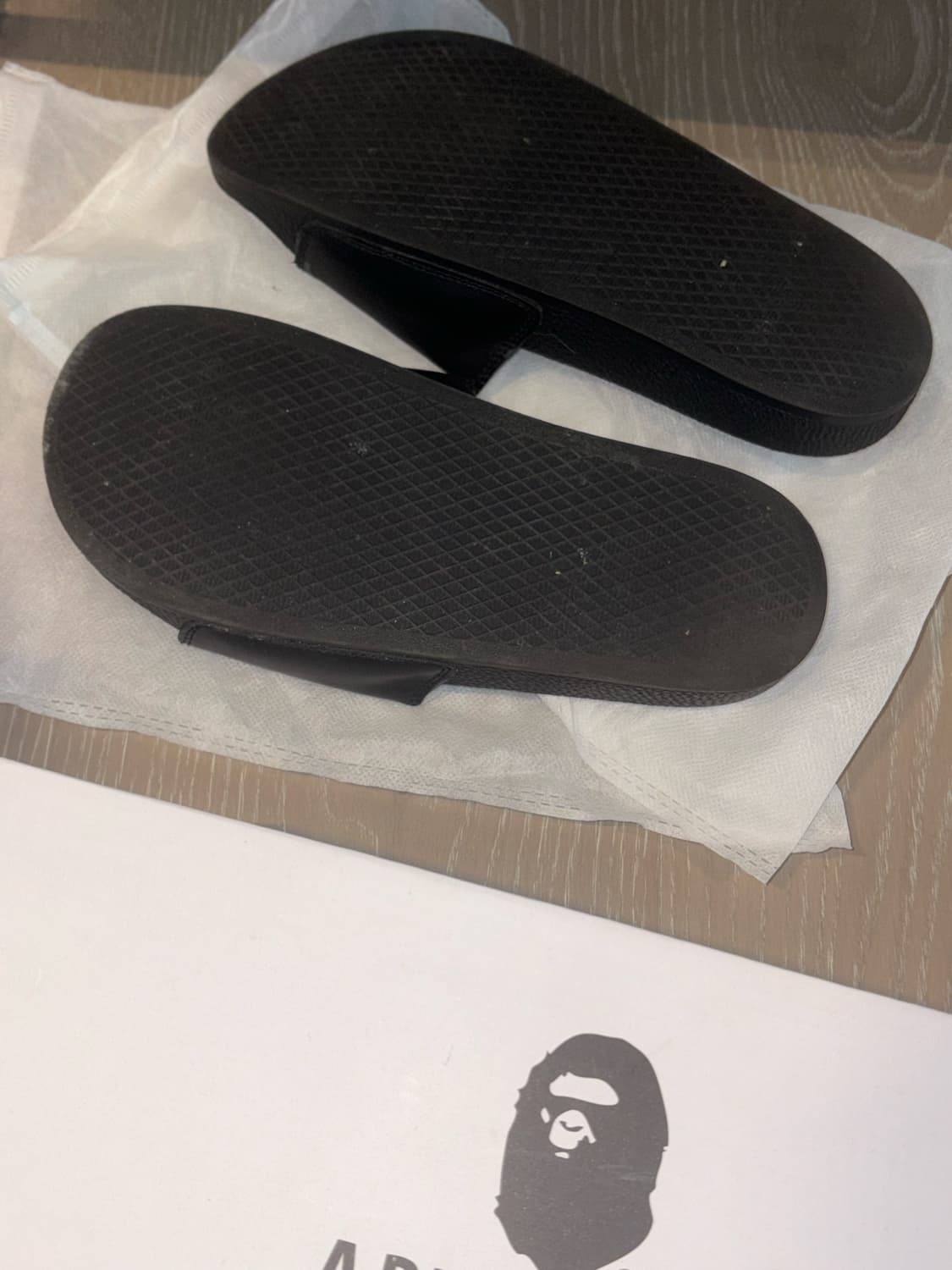 베이프 Bape 사루 로고 블랙 슬리퍼 240 상품이미지2