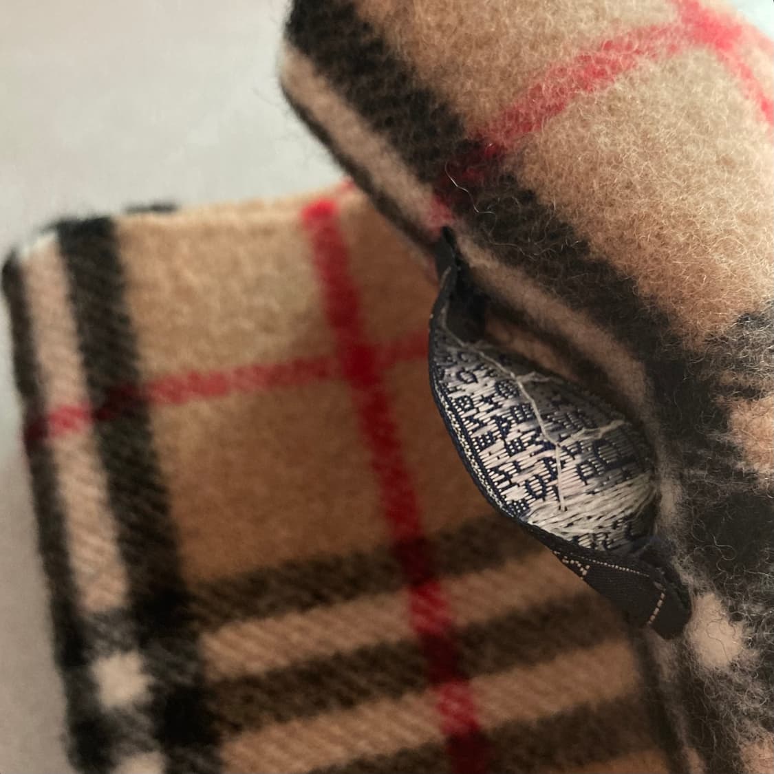 거의새것) 정품 버버리 클래식 노바체크 램스울100 머플러 목도리 상품이미지5