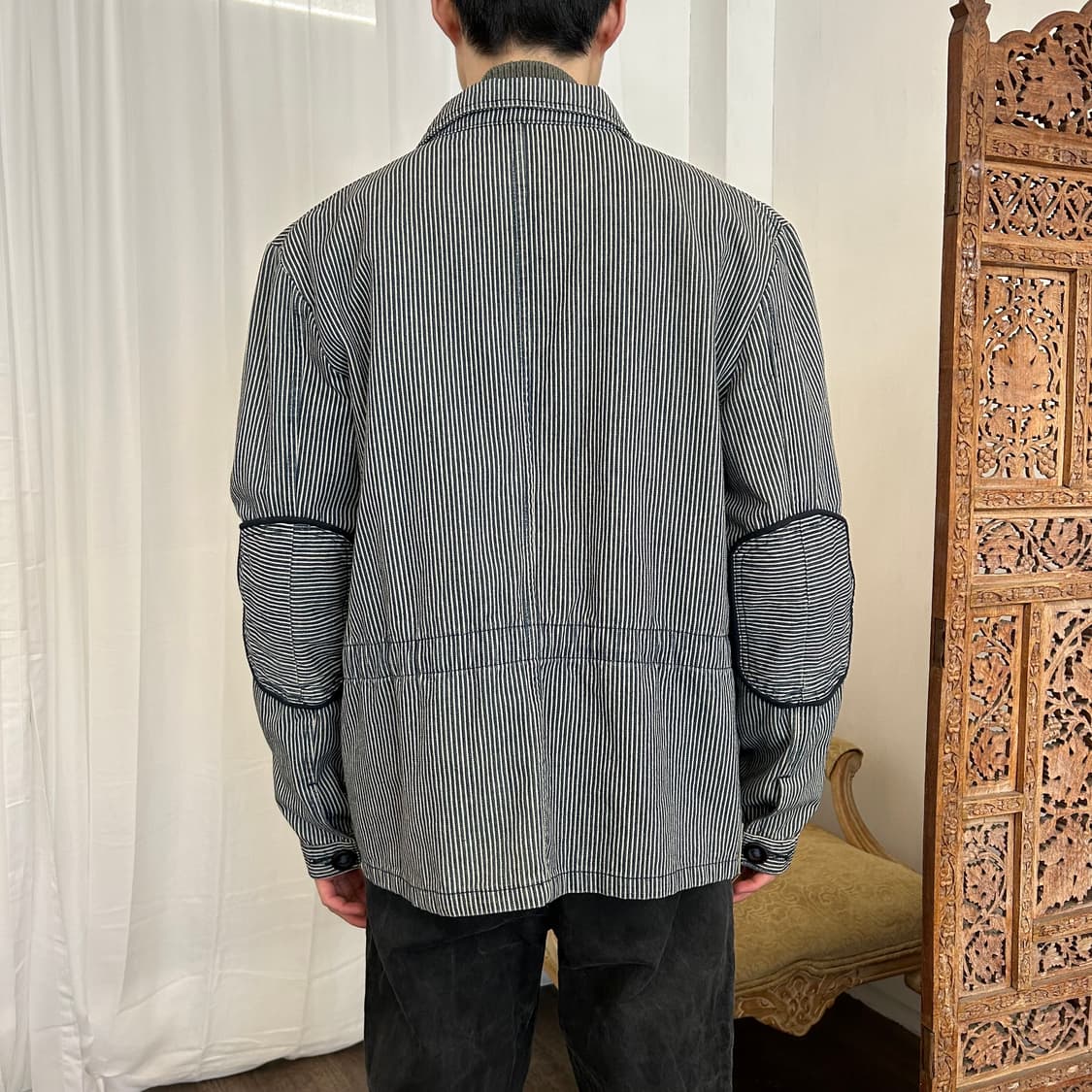 Armani Jeans 스트라이프 코튼 워크 자켓 상품이미지3